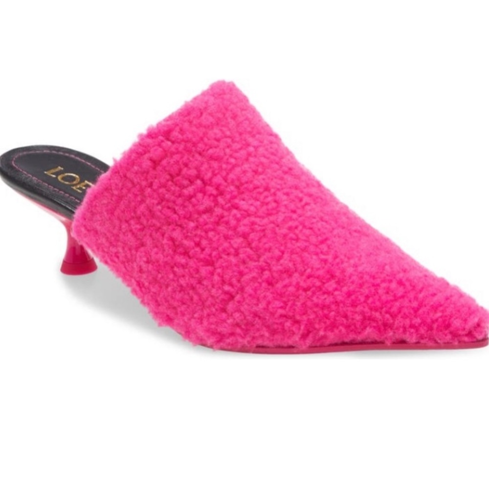 Loewe Fleece Pointed toe Mule - Picture 5 of 11